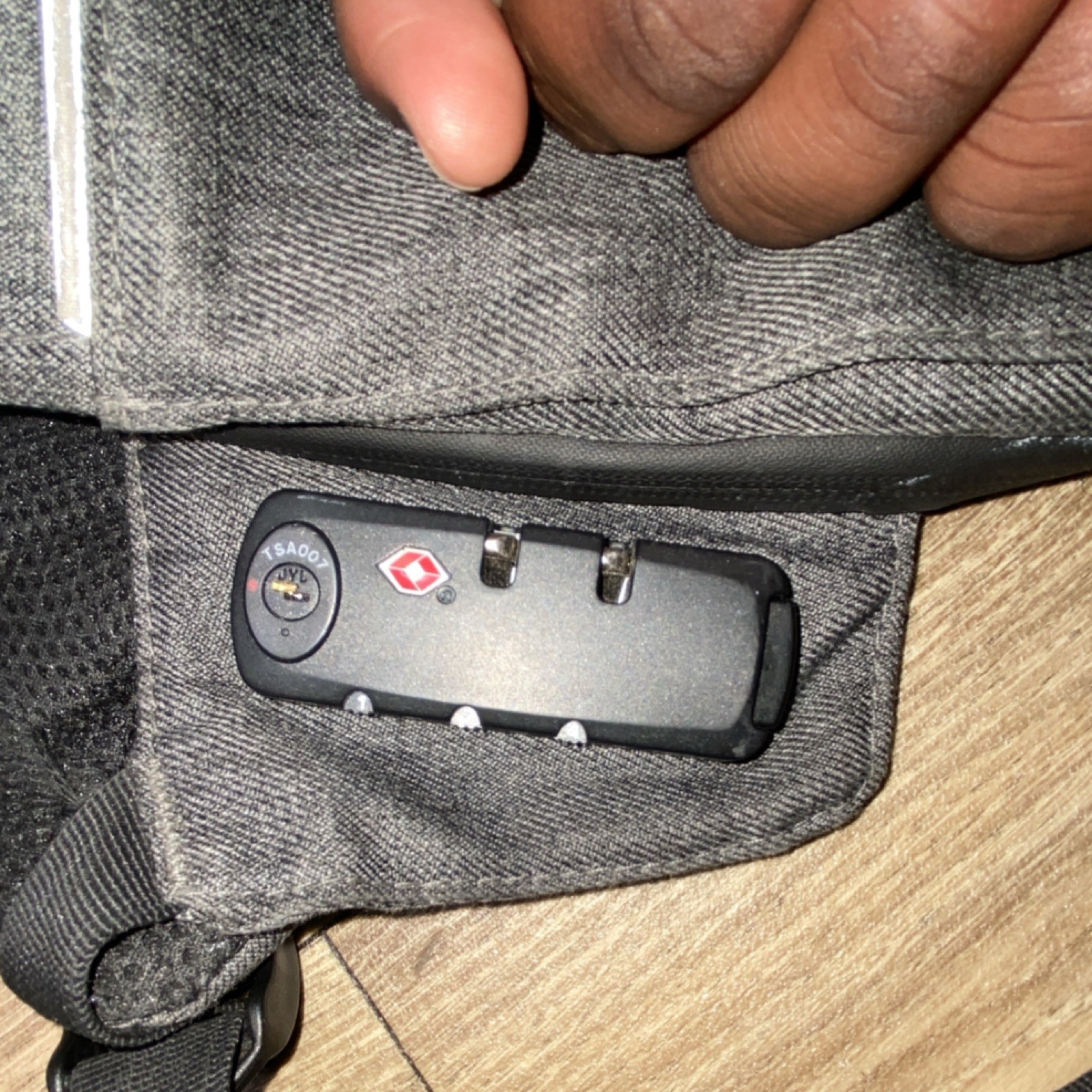 Aflac Gray/Black Laptop Backpack w/ TSA Lock, Sleeve, Pockets, Adjustable Straps