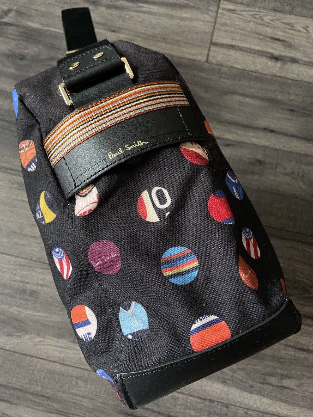 PAUL SMITH CYCLING JERSEYS SPOT PRINT FOLIO MESSENGER BAG RETAIL BNWT