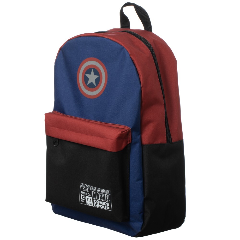 Bioworld – Marvel – Captain America Color Block Backpack with Laptop Pocket