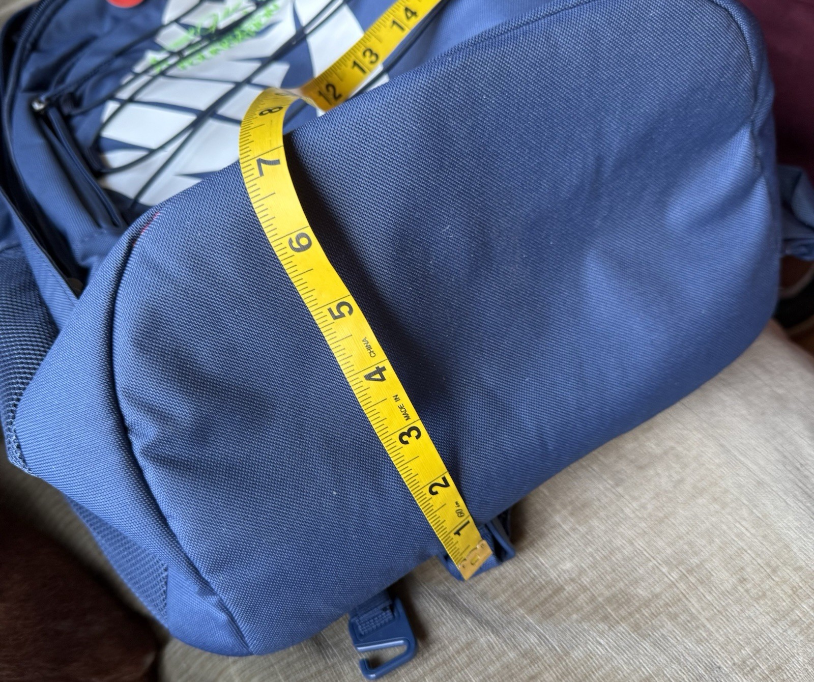 NWT $55 Nike Backpack Bag 15” blue Poly Bo Jackson Give Me A Chance Found. logo