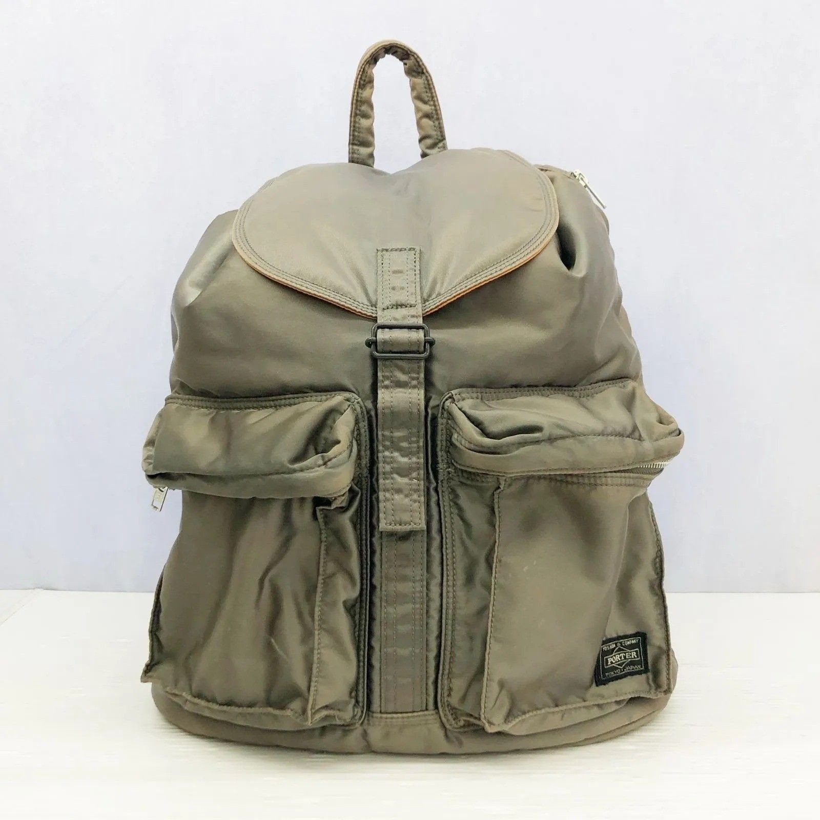 PORTER YOSHIDA Tanker Backpack Daypack Gray Nylon Rare Vintage Japan Used