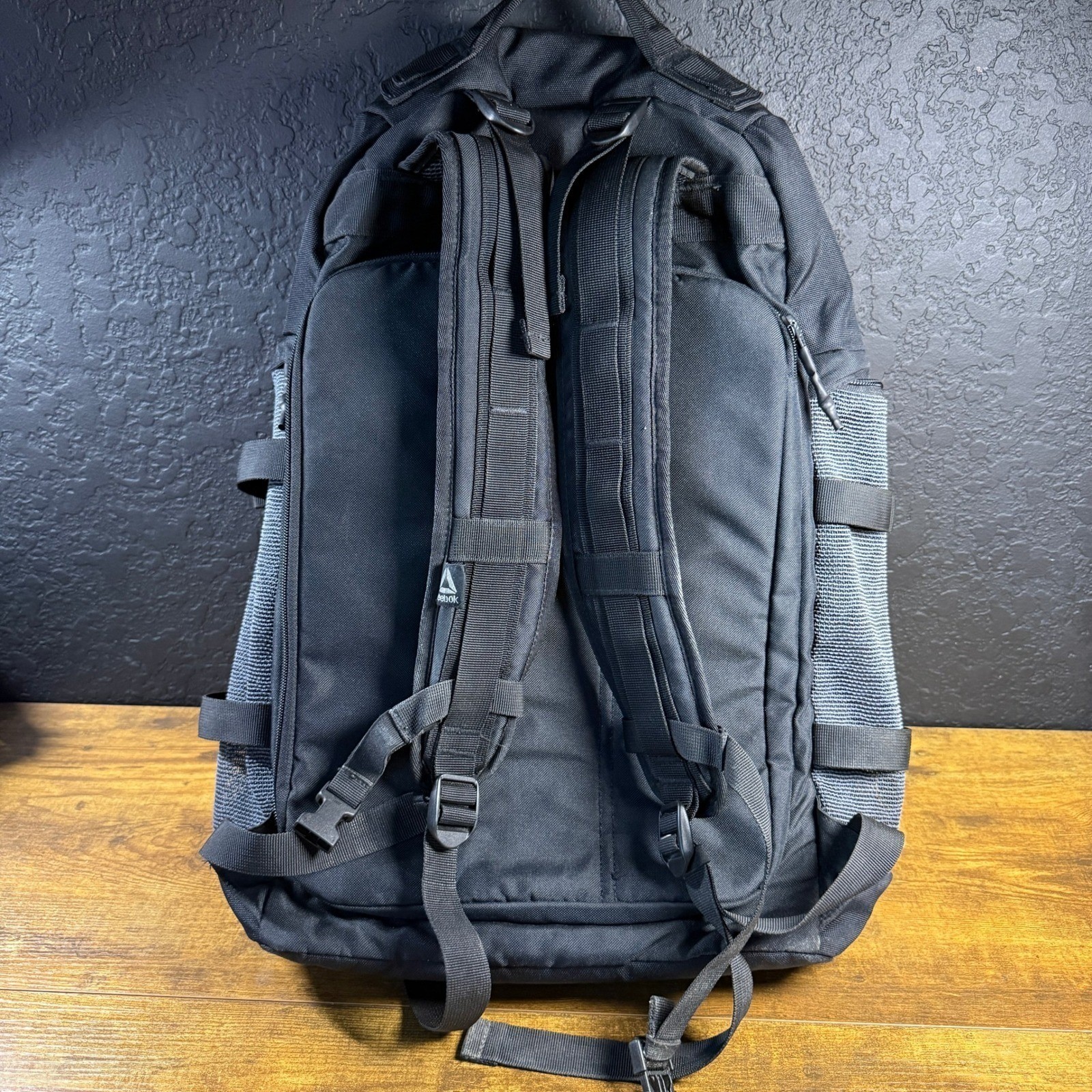 Reebok Combat Cordura Black Nylon Tactical MOLLE Training Backpack Unisex OS