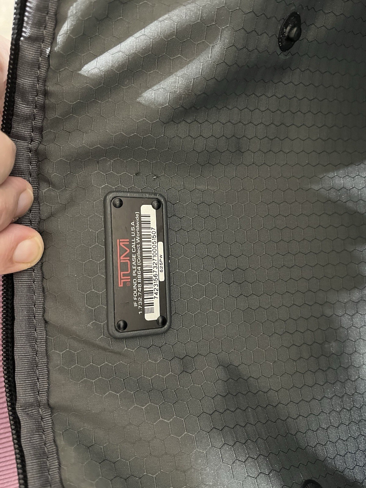 TUMI Boston 2Way Ballistic Nylon Duffle Bag Carry On Gray 525PW Strap (See Pics)