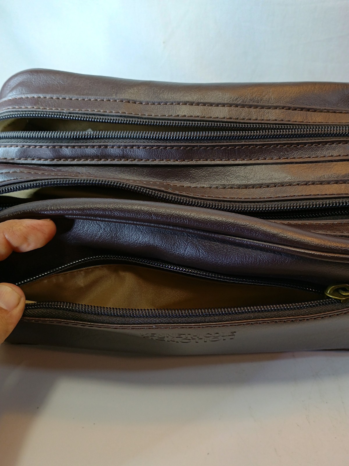 Kenneth Cole Reaction Case Travel Bag Brown NEW 559781N