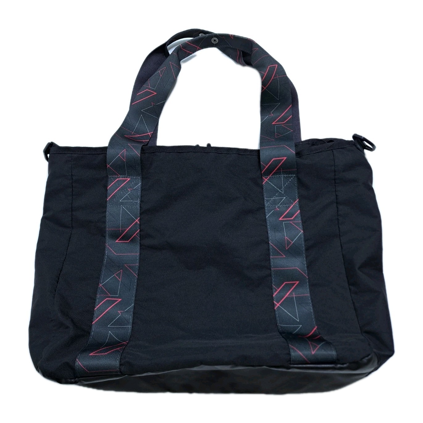 Nike Legend Track Tote Bag With Snap Button Black Red BA4509