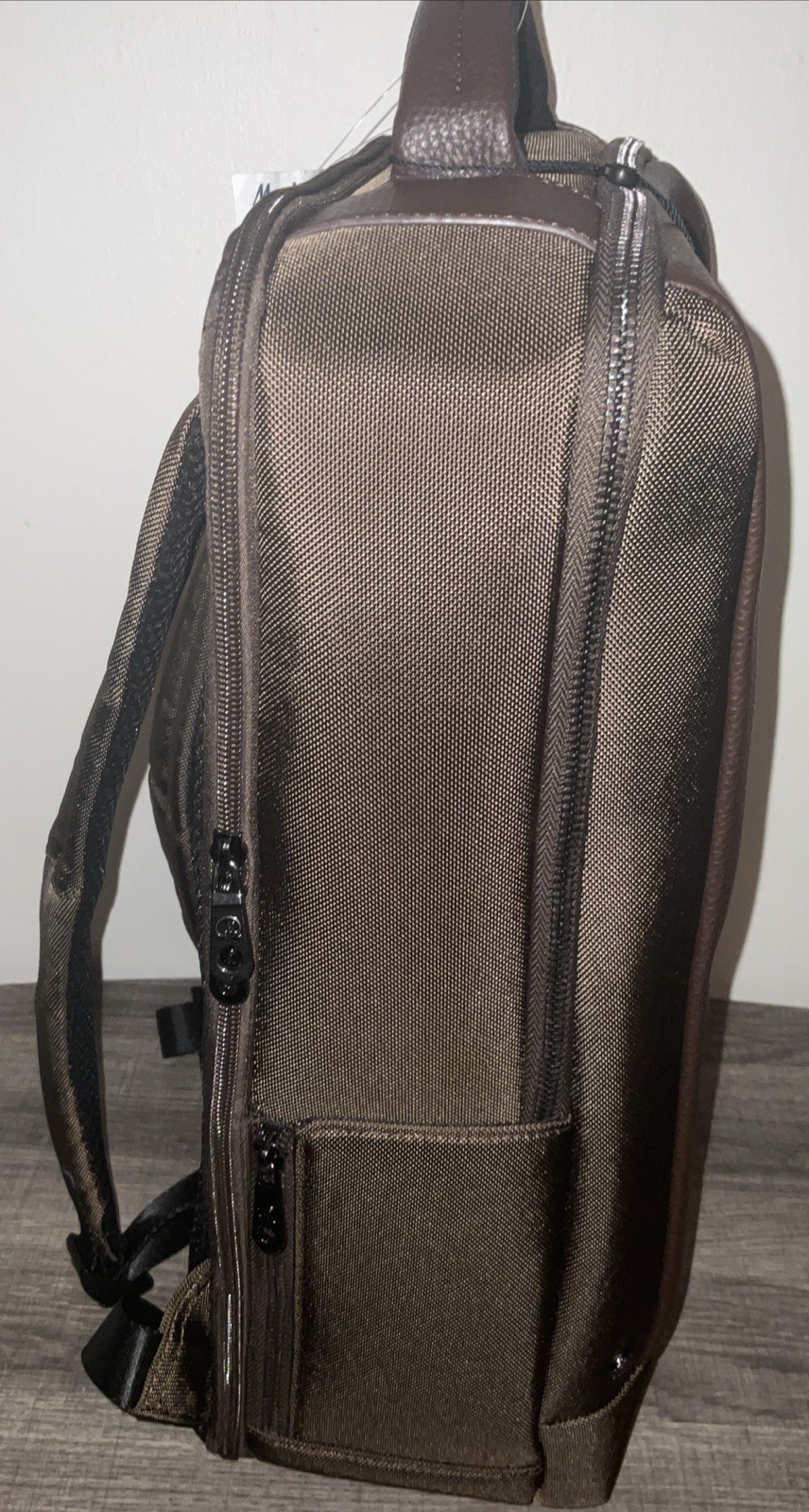 ROBERT GRAHAM PEBBLED BROWN LEATHER FRONT PANEL MIXED MEDIA BACKPAC THURSTON NWT
