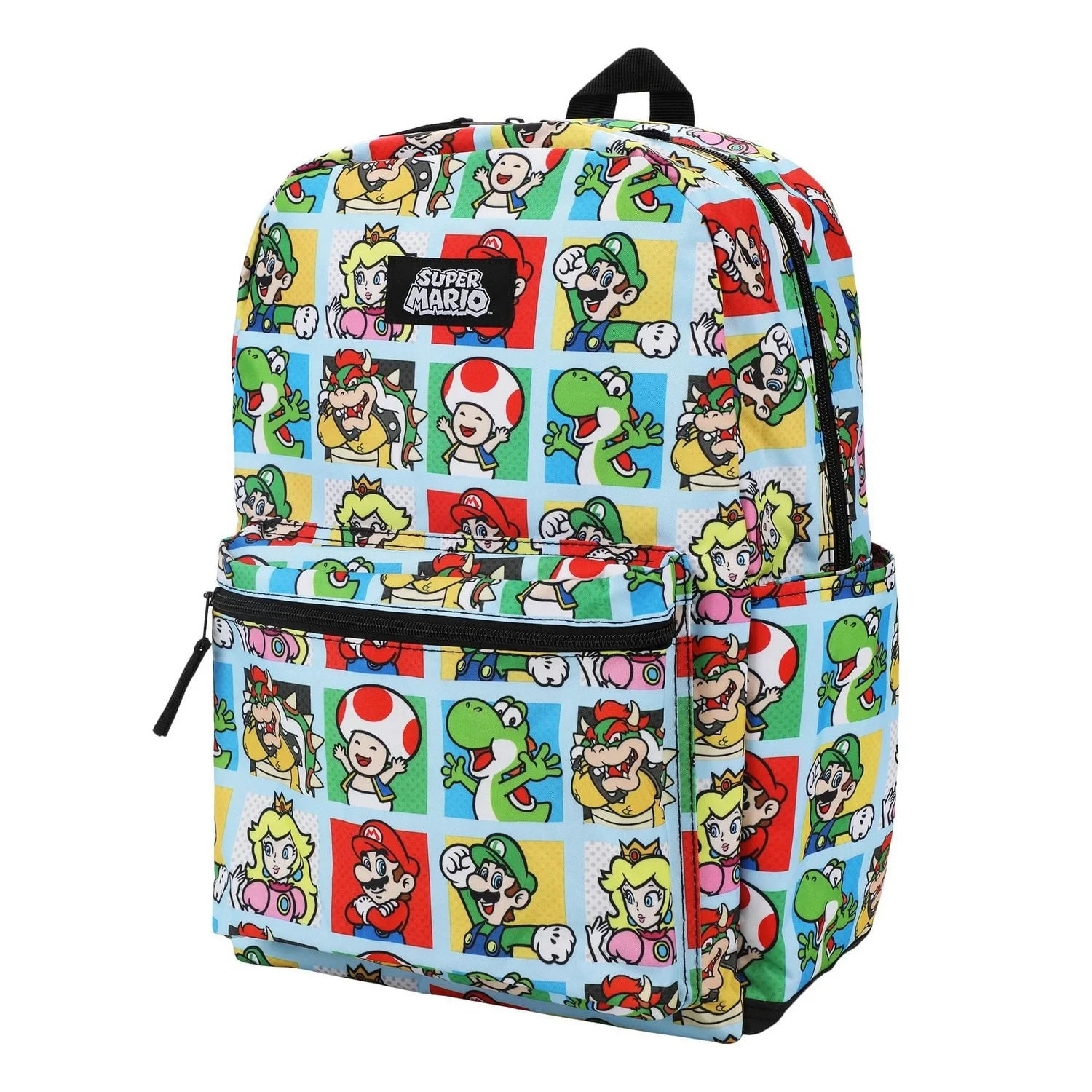 Super Mario Backpack 17″ Bag with Padded Laptop Sleeve & Reflective Straps New
