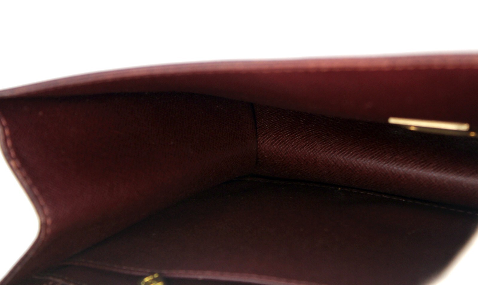 LOUIS VUITTON Taiga Brown Leather Pochette Clad Second Bag Clutch Bag Spain