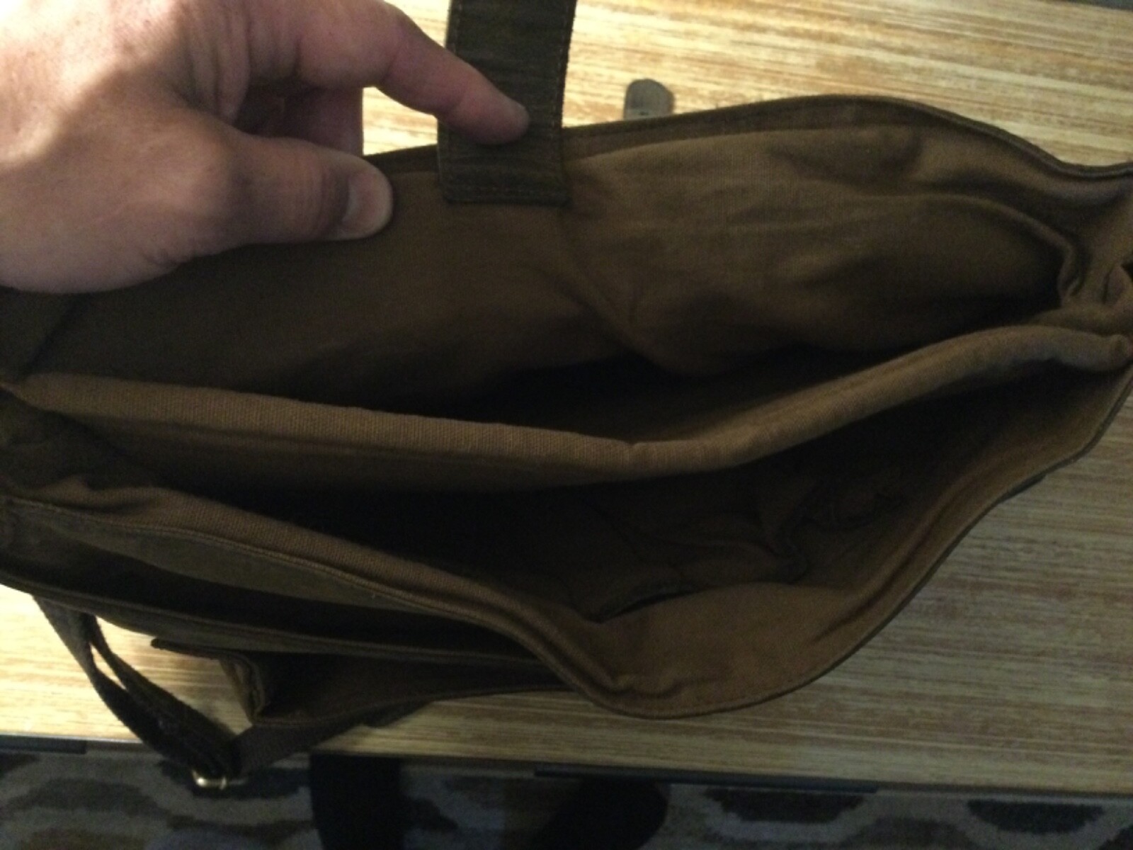 Vintage KomalC leather messenger bag