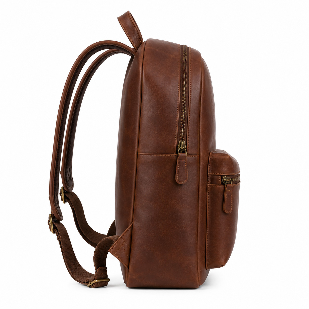 Genuine Leather Backpack Vintage Brown Laptop Travel School Business Unisex