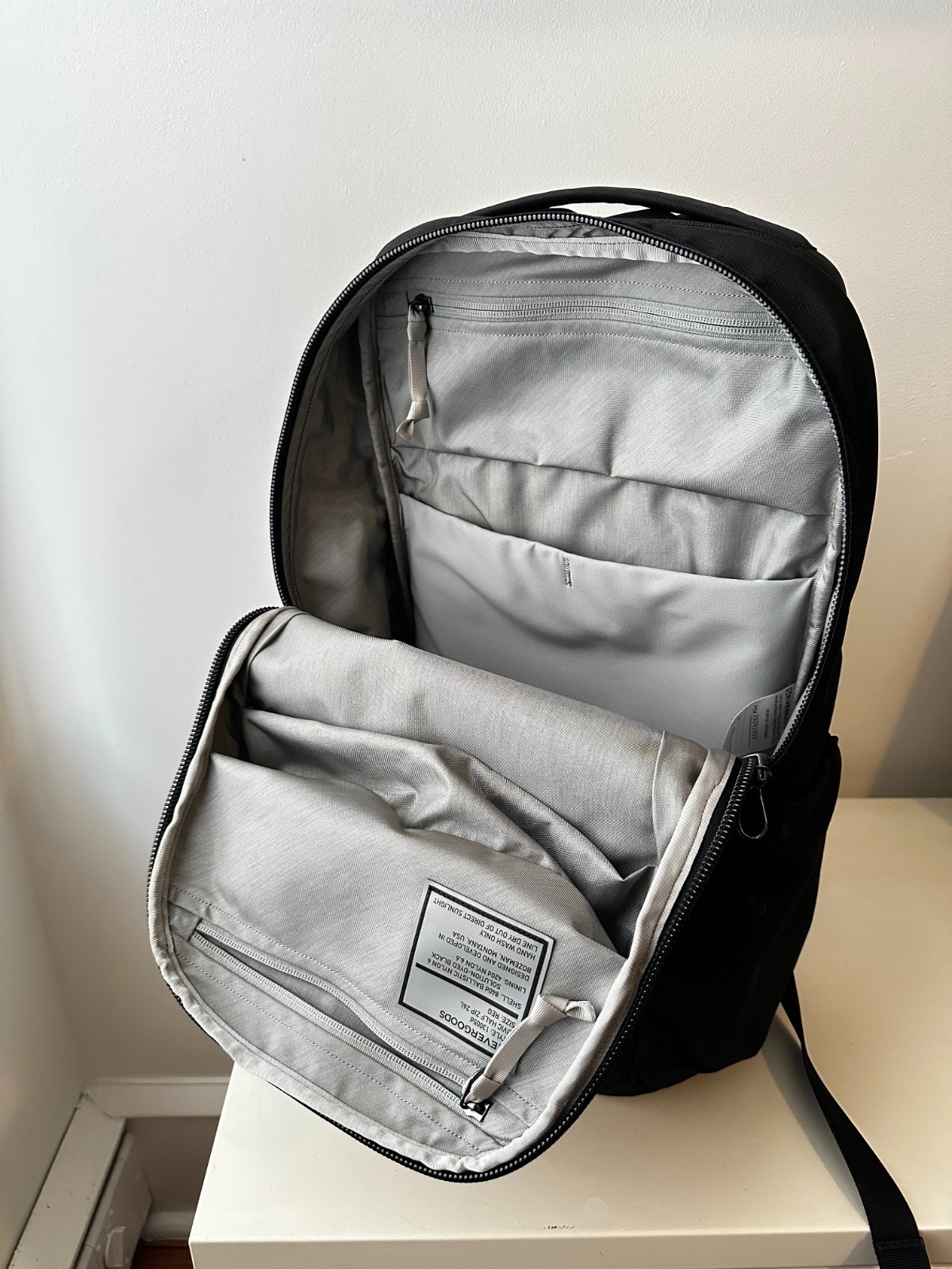 Evergoods Civic Half Zip 26L CHZ26 V3 2026 Version – Solution Dyed Black EX+