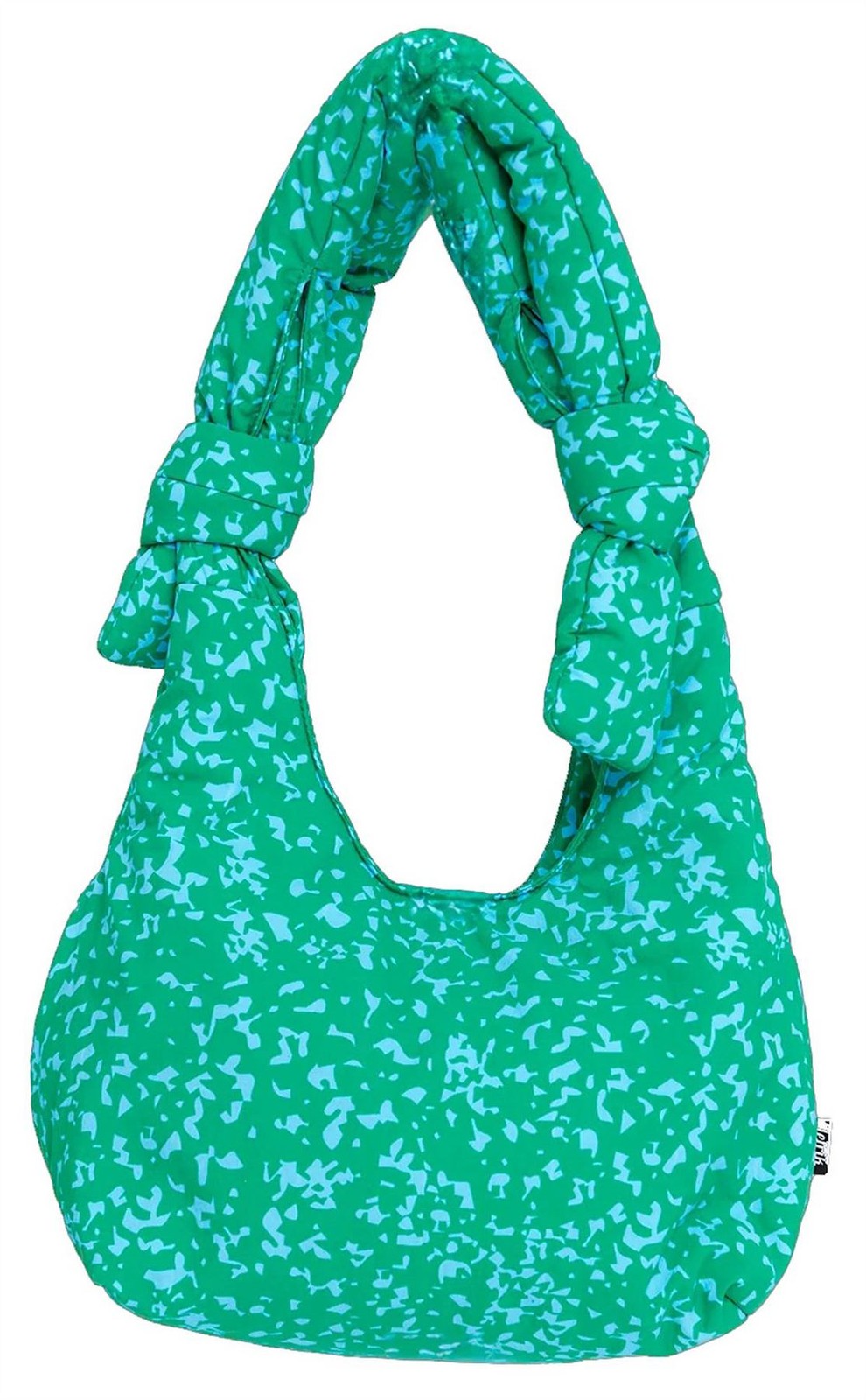 Lefrik Womens Coco Davez Biwa Puffy Mini Shoulder Bag – Green/Blue