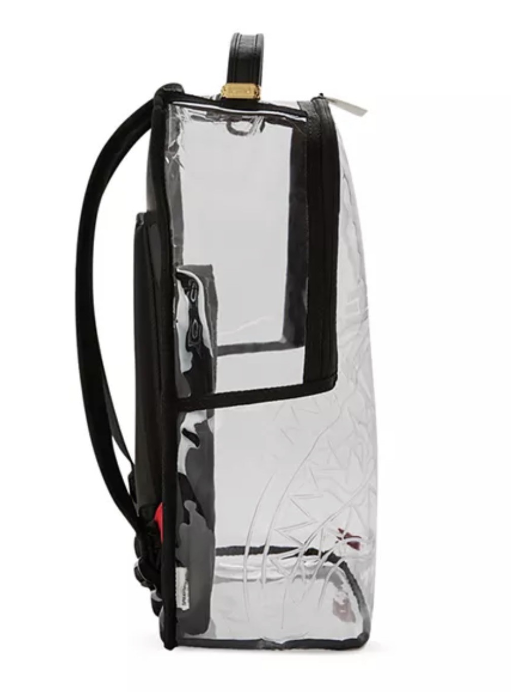 Sprayground CHECK PANEL Clear Backpack❄️New PVC Transparent Bookbag School Bag