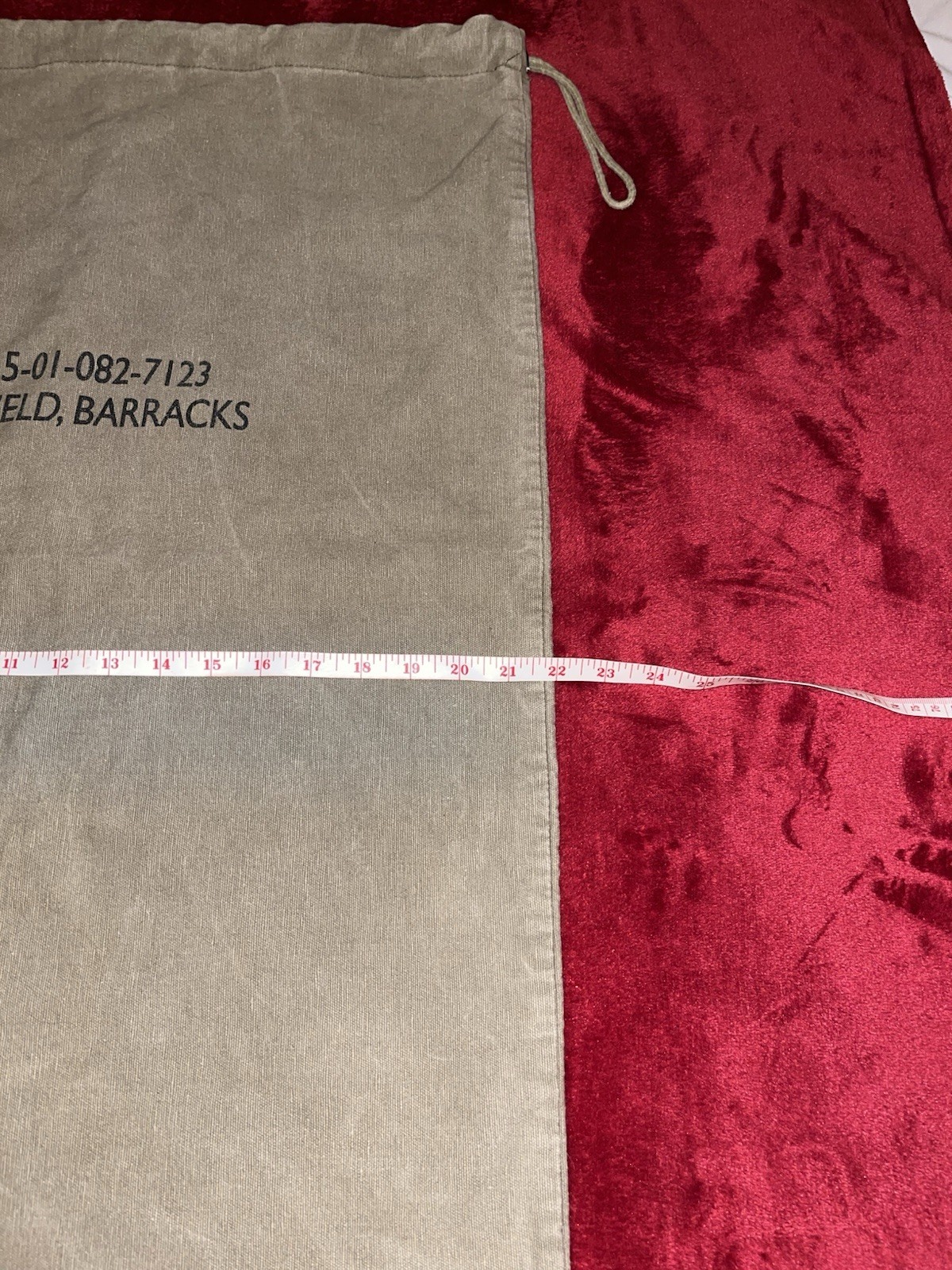 Cotton Canvas Laundry Bag Field Barracks Gym Clothing Military Army Tactical Bag
