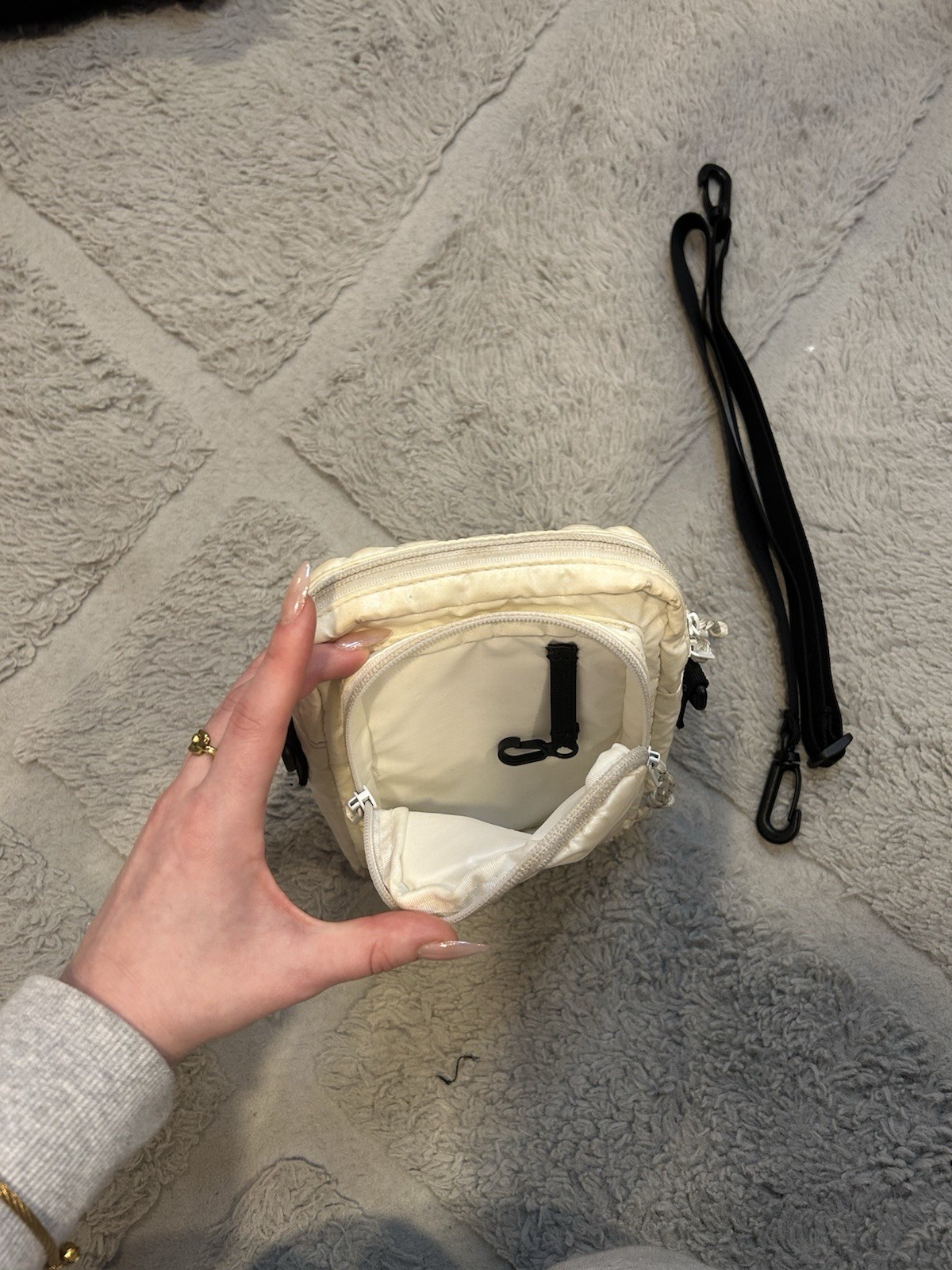 Supreme Nylon Shoulder Bag White FW17