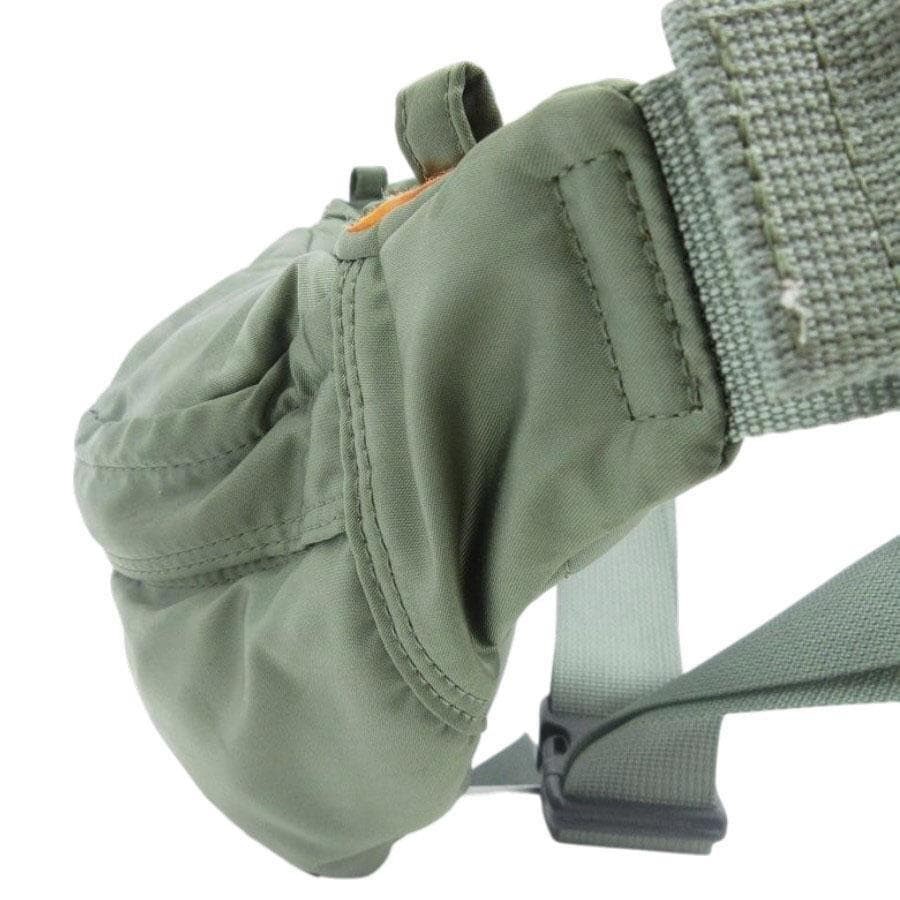 Authentic Porter PORTER Tanker Body Bag Khaki Nylon Canvas Men’s 15cm x 33cm x 7