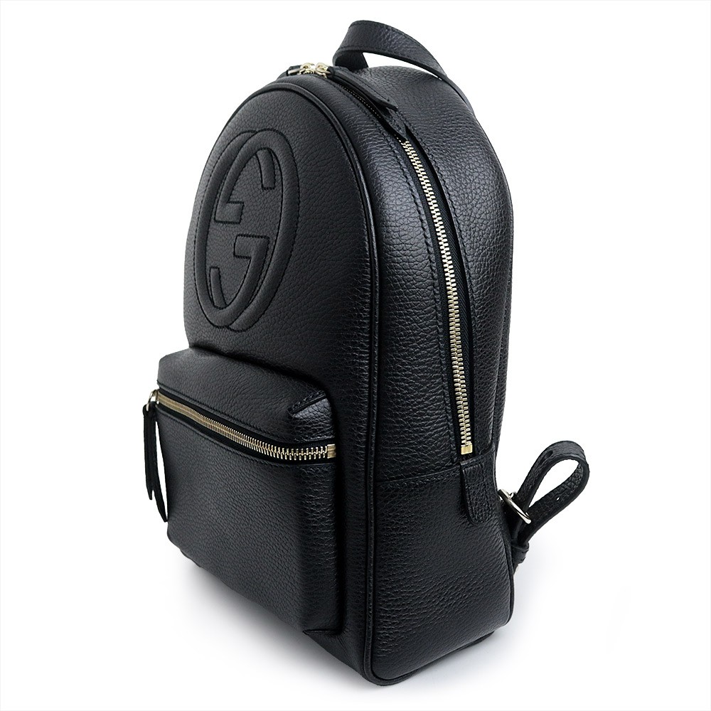 GUCCI 431570 Soho Leather, Black Backpack