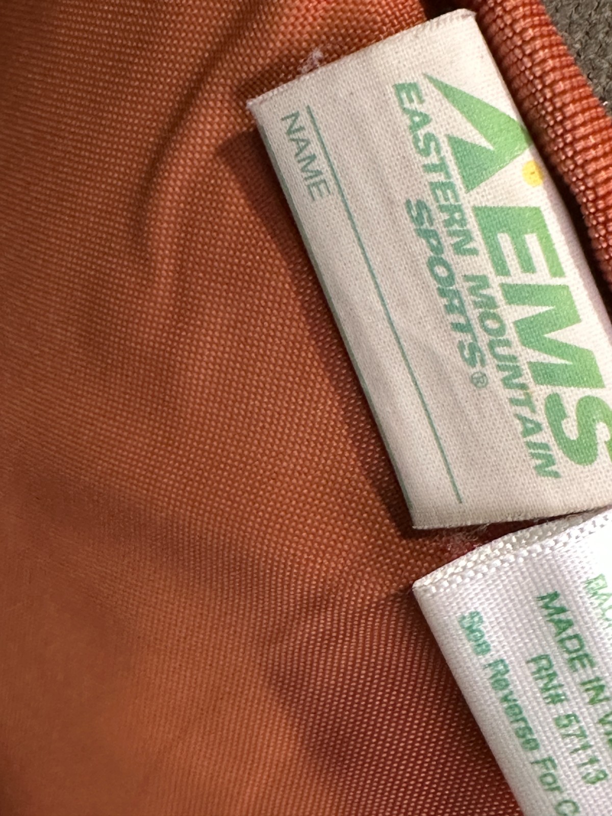 EMS Eastern Mountain Sports 100% Nylon Olive Green Multi-Pocket Pack Backpack
