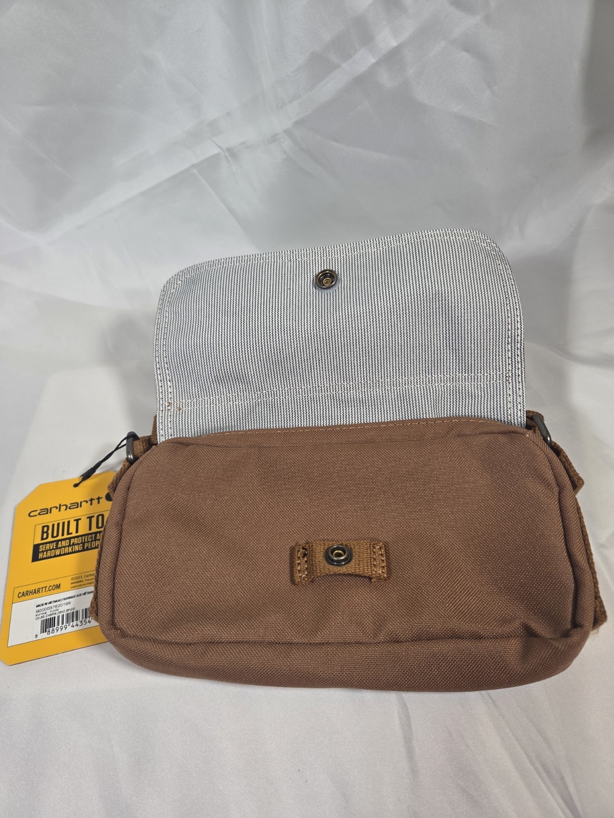 NWT Carhartt Crossbody Horizontal/Waist Bag Brown Rain Defender Model #CB0376
