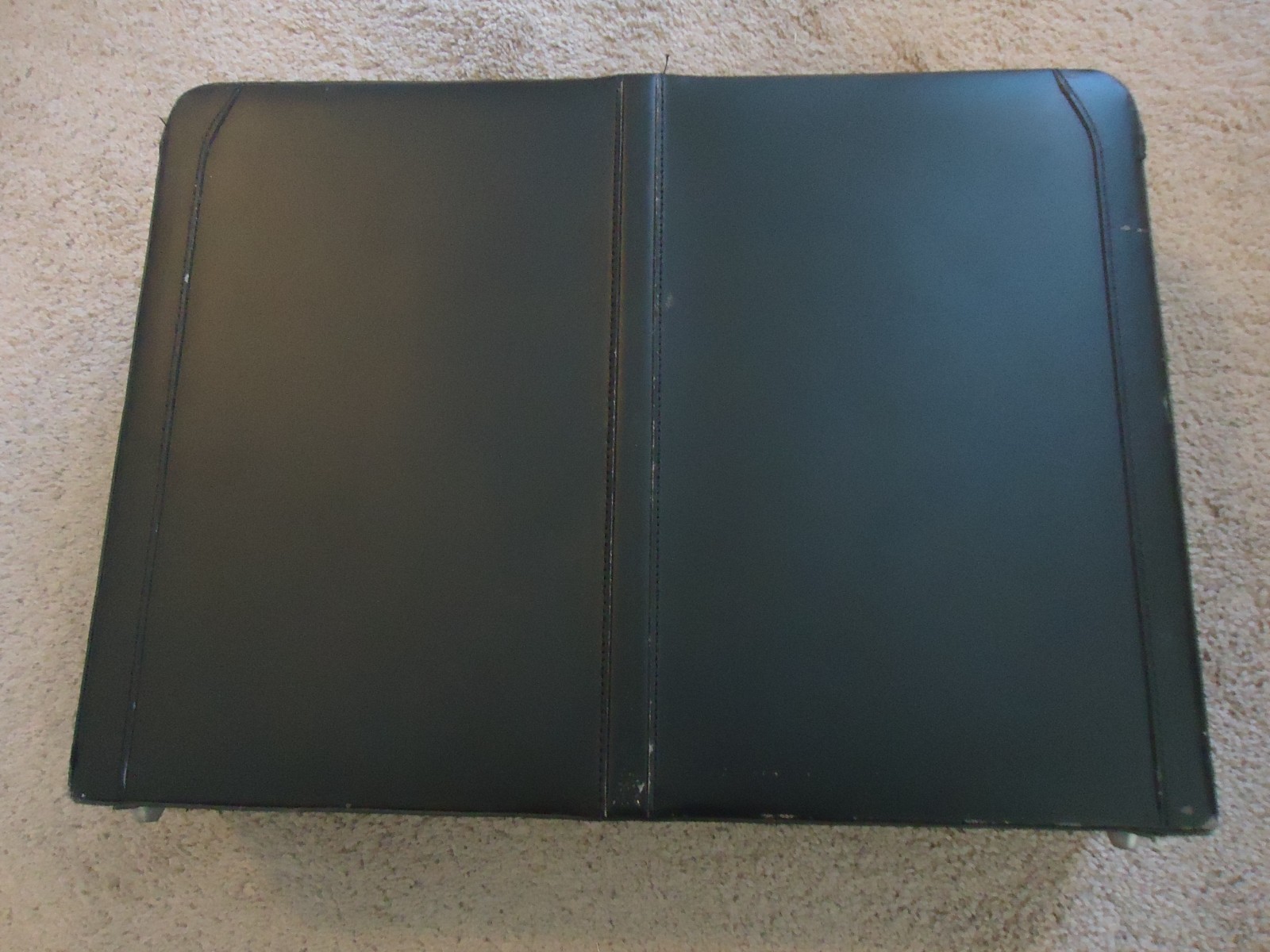 Alpine Swiss Briefcase Vintage 90″s Black 19″ x 14″ x 5″ Expandable Pockets