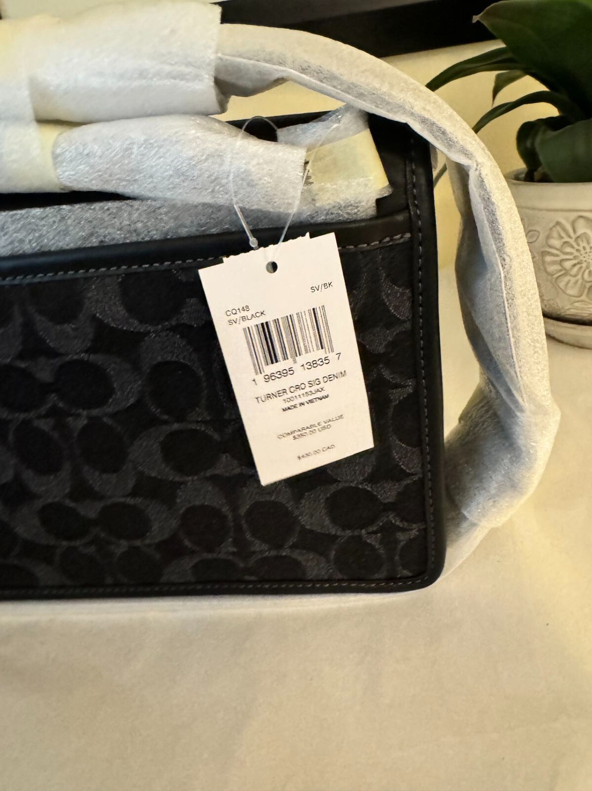 NWT ❤️Coach Turner Flap Crossbody In Signature Denim CQ148