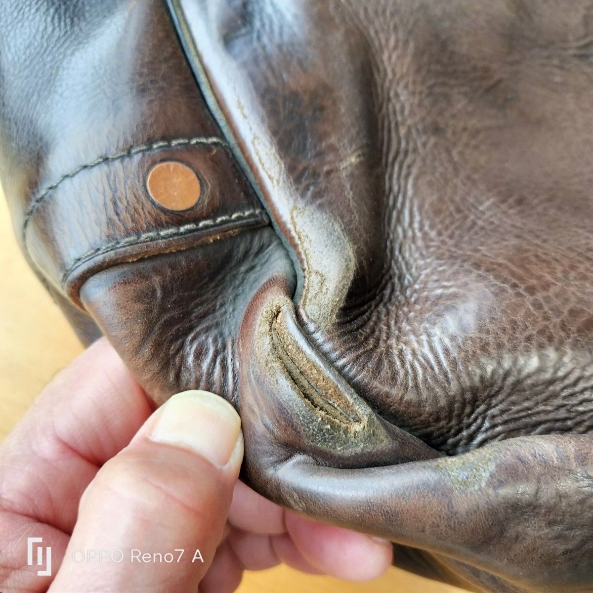 RRL Double RL Ralph Lauren Leather Messenger Bag Shoulder Bag Dark Brown