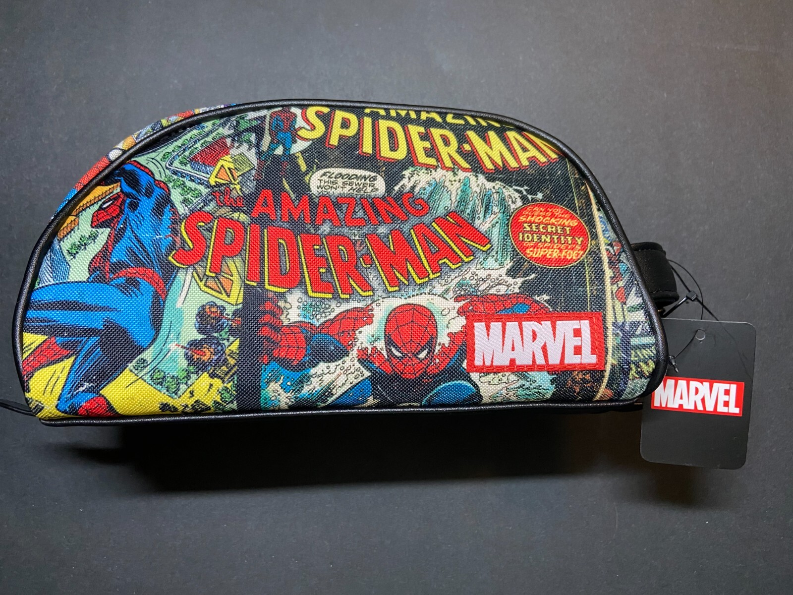 Marvel The Amazing Spider-Man Not Today! Dopp Kit with Bottle Multi-Color NEW
