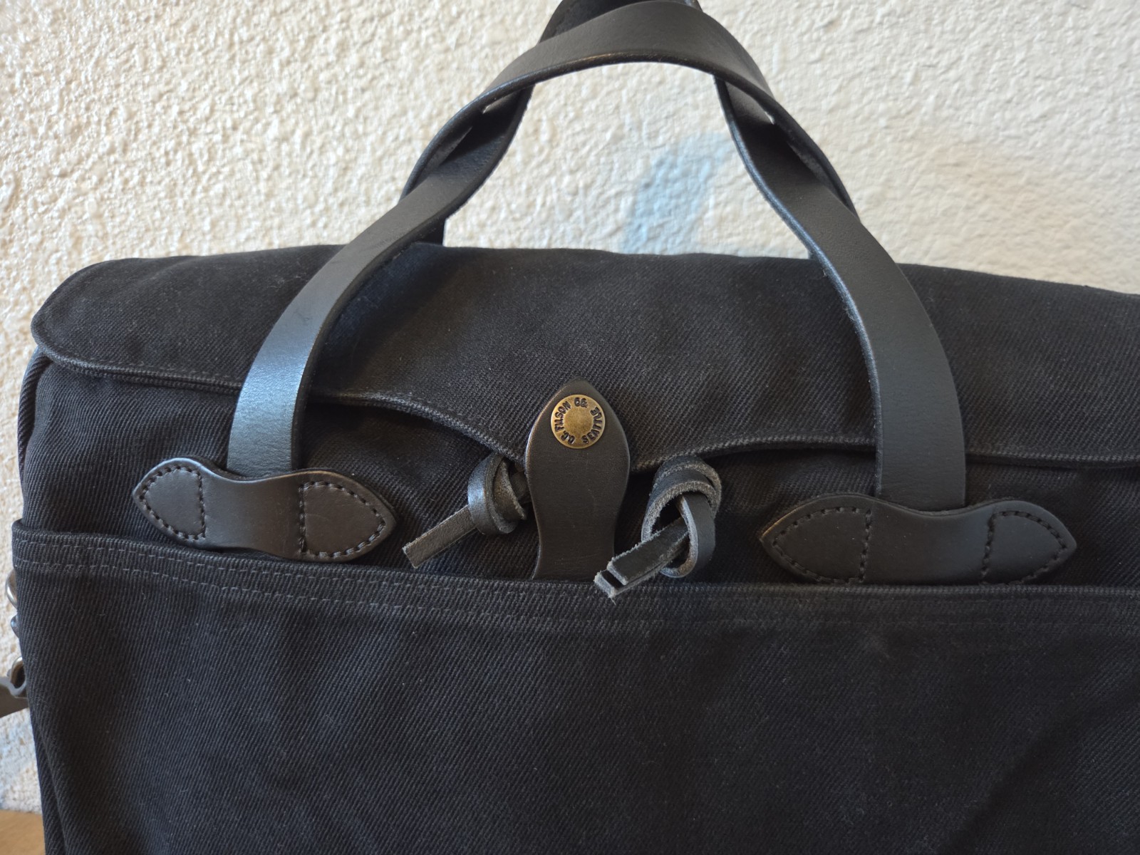 Filson Rugged Twill Original Briefcase | Black | Made in USA | MSRP $499