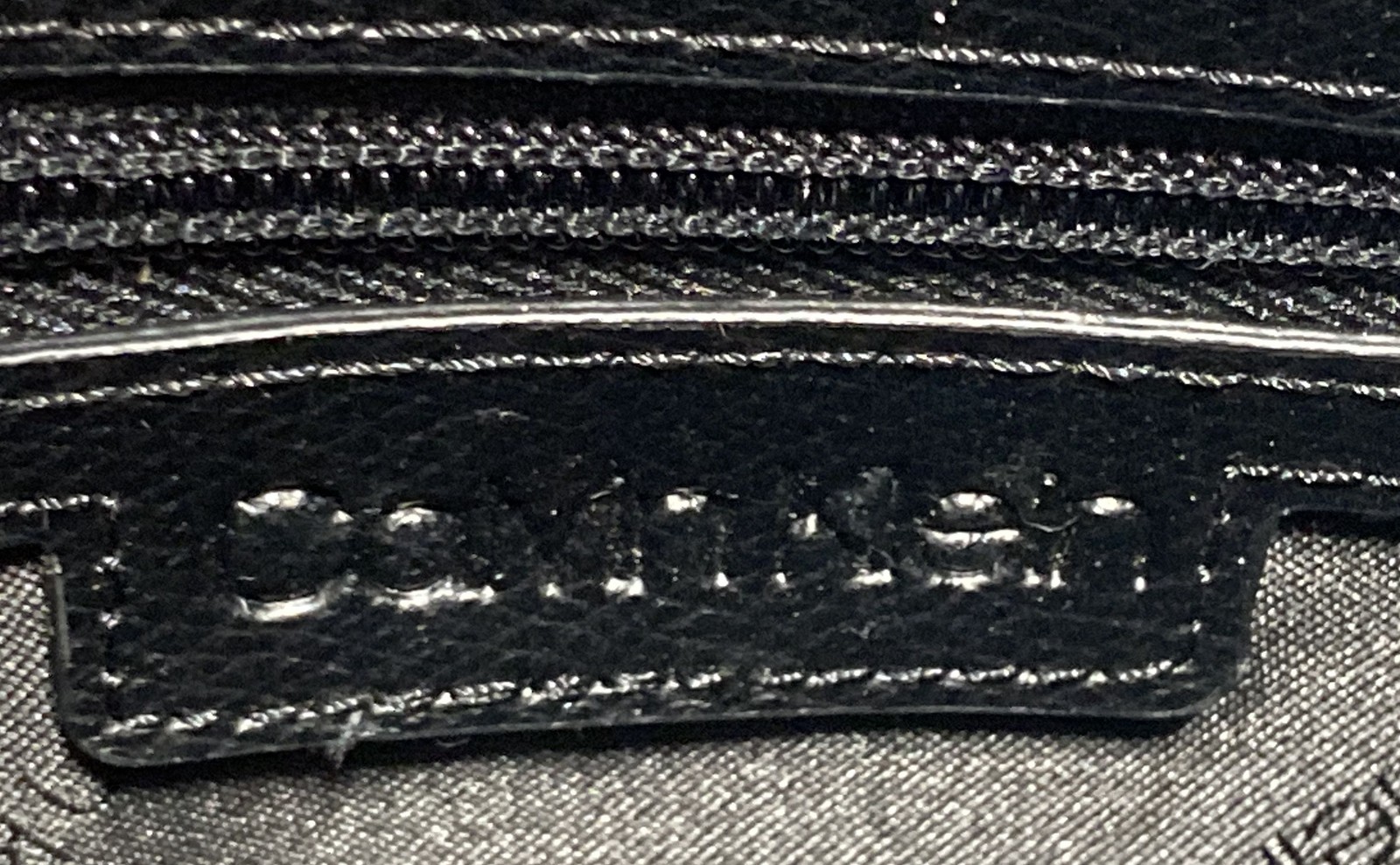 Calvin Klein Black Pebbled Crossbody Bag Striped Webbing Strap Silver Hardware