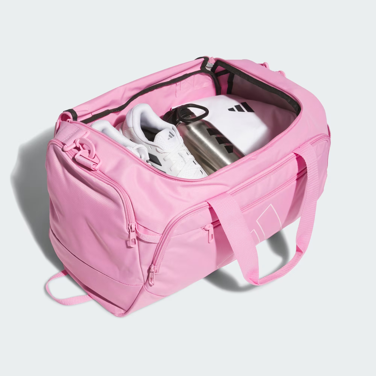 Adidas Defender 5 JL4296 Duffel Bag Men’s OS Clear Pink Shoulder Strap JAX1348