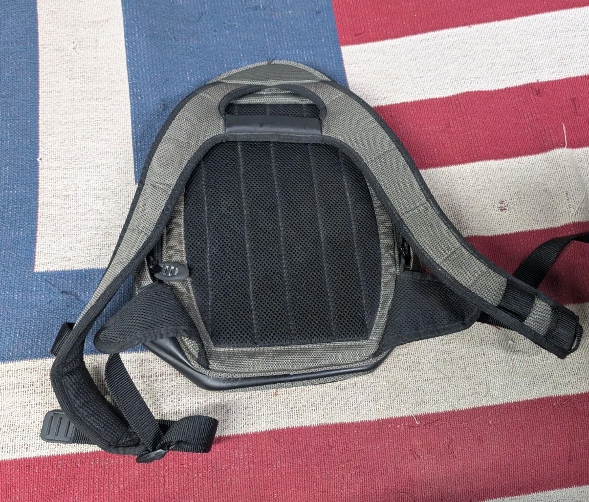 Tumi T2 Tech Backpack 513G Gray Ballistic Nylon & Leather Laptop Bag