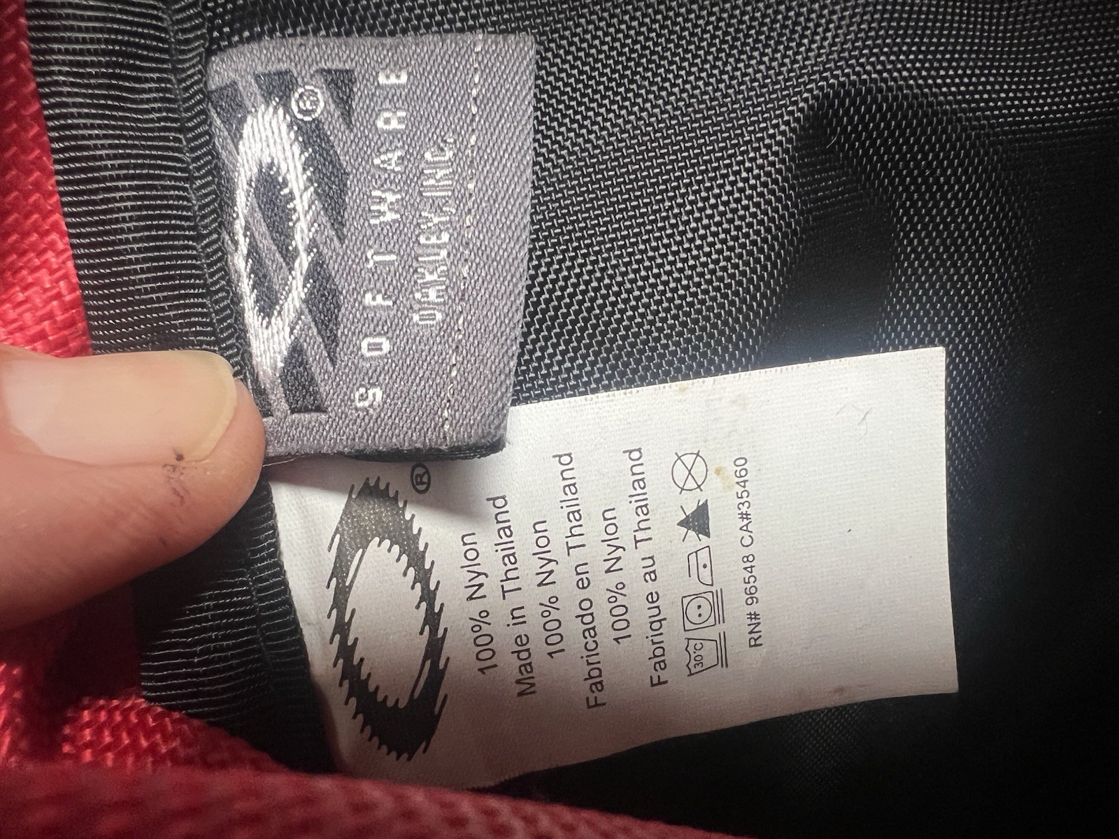 Oakley Icon Backpack Red Black Bag Nylon tactical Y2K