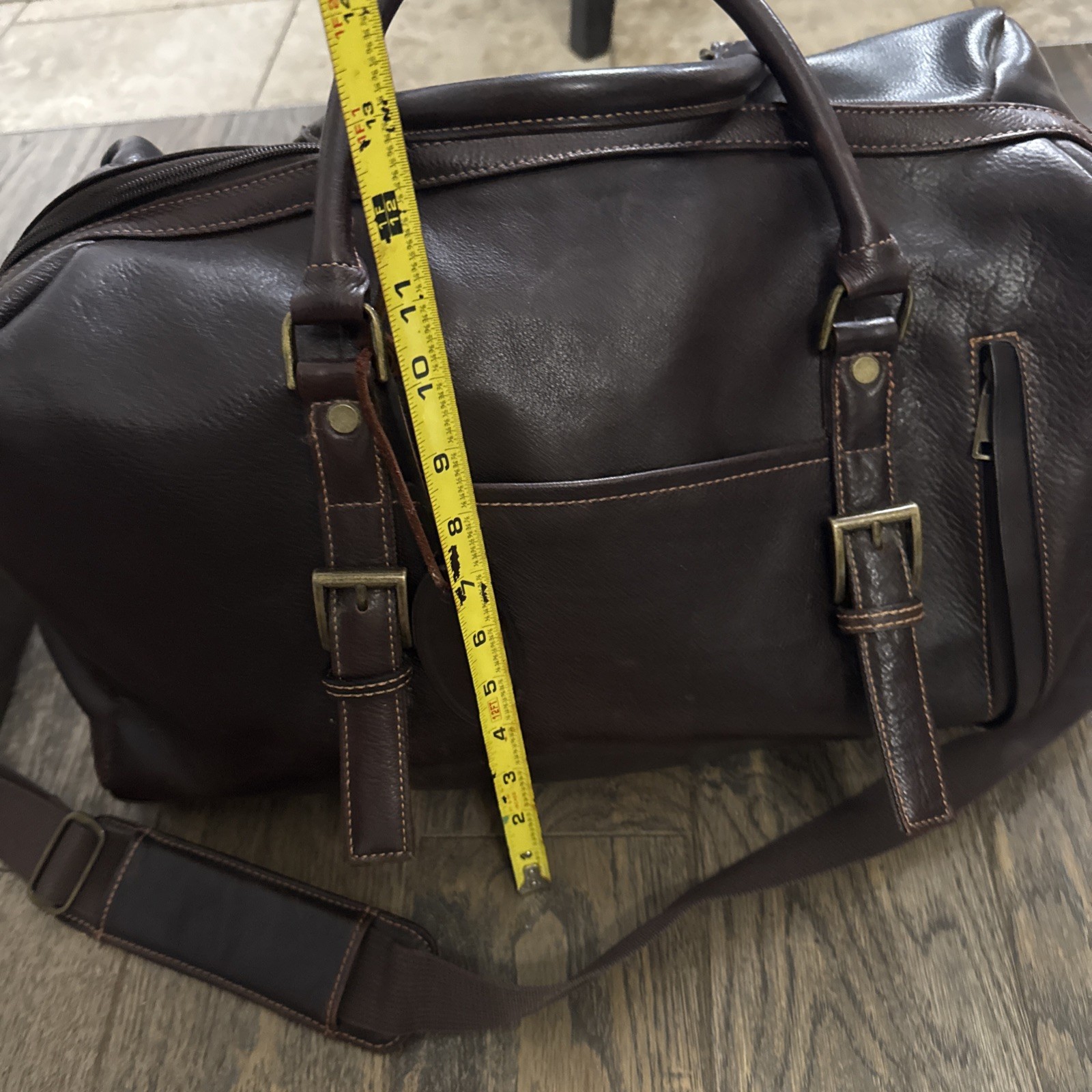 Wilson’s Leather Large Retro Brown Travel or Business Bag. Beautiful