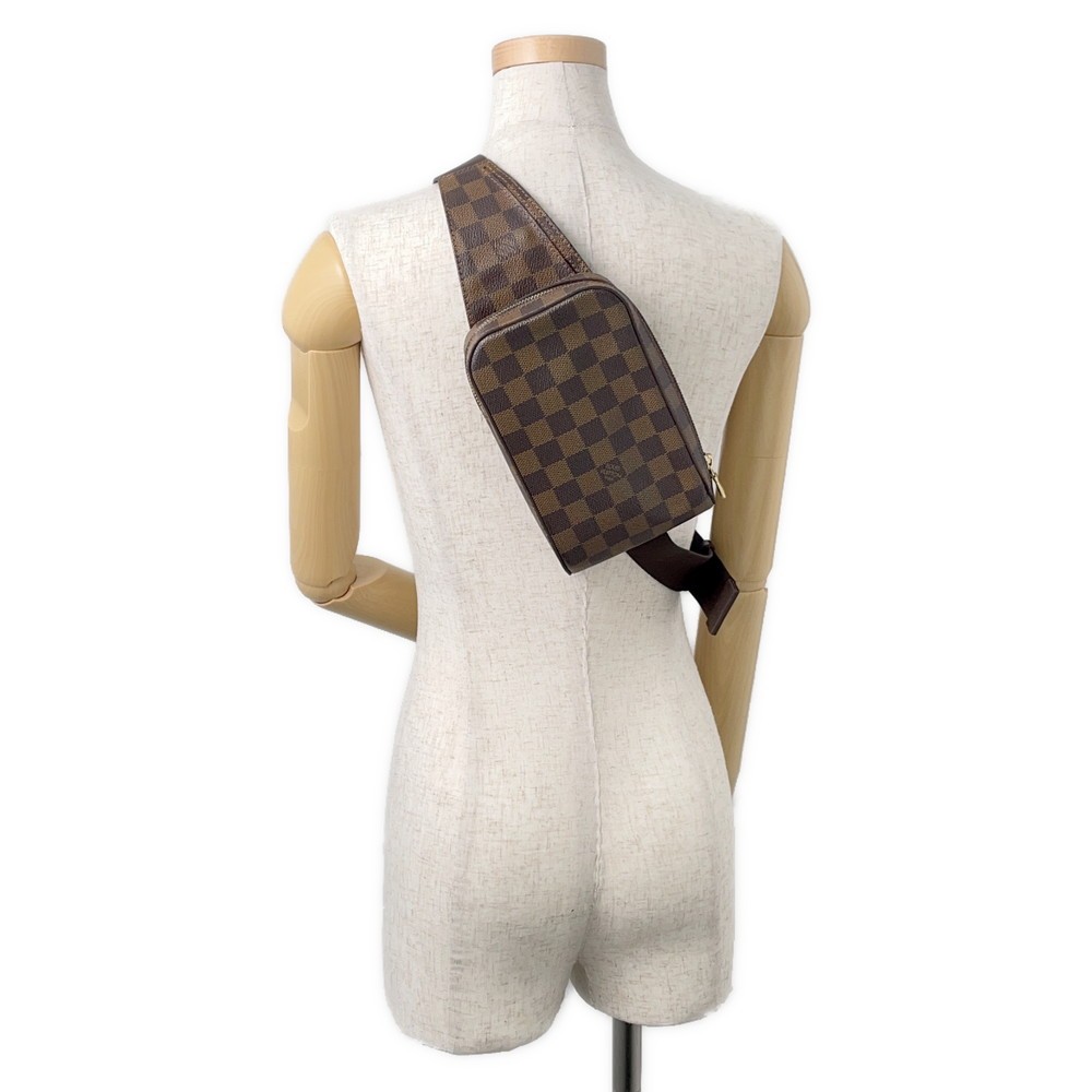 LOUIS VUITTON Geronimos Damier Ebene Canvas Brown N51994