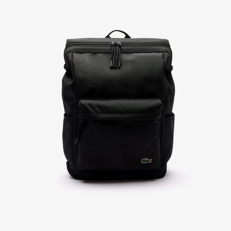 Lacoste Rucksack for Men and Women, Neo Crocodile Rectangular Backpack, 21L