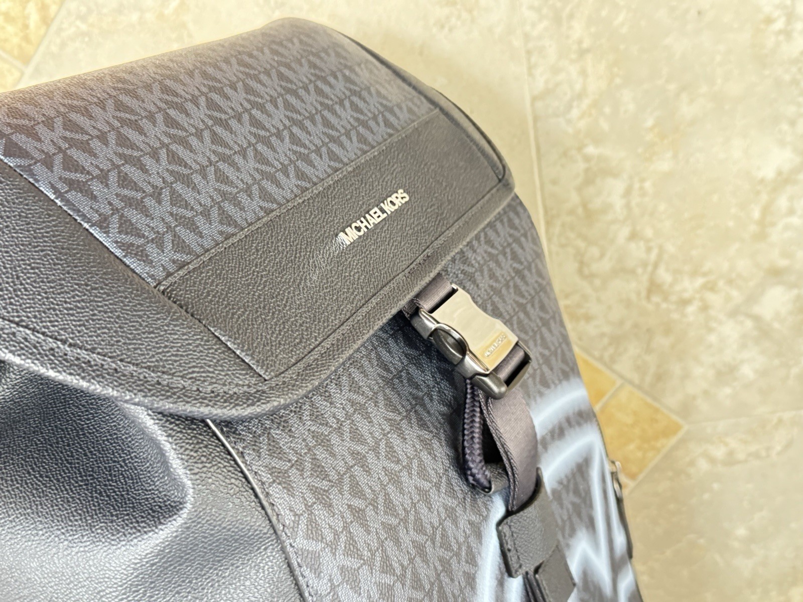 Michael Kors Cooper Large Utility City Backpack MK Dark Navy/Light Sky
