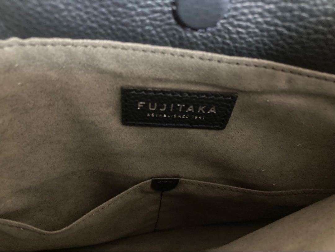 Fujitaka Leather Tote Bag B5 Size, Adjustable Handle, New, Japan Made