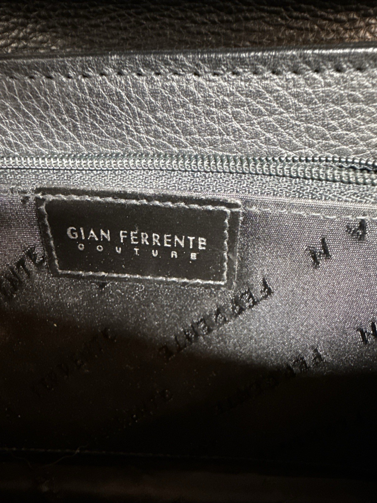 Gian Ferrente Men’s Leather Small Black Organiser Bag Satchel Multiple Compartm