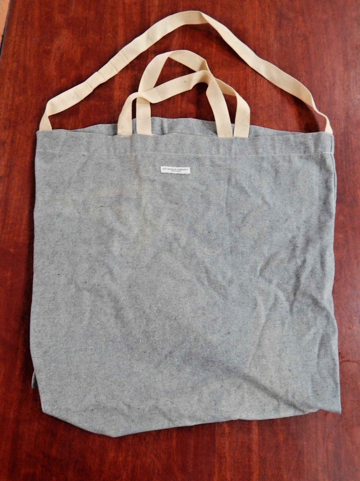 Engineered Garments Madras Blue Denim Tote Bag