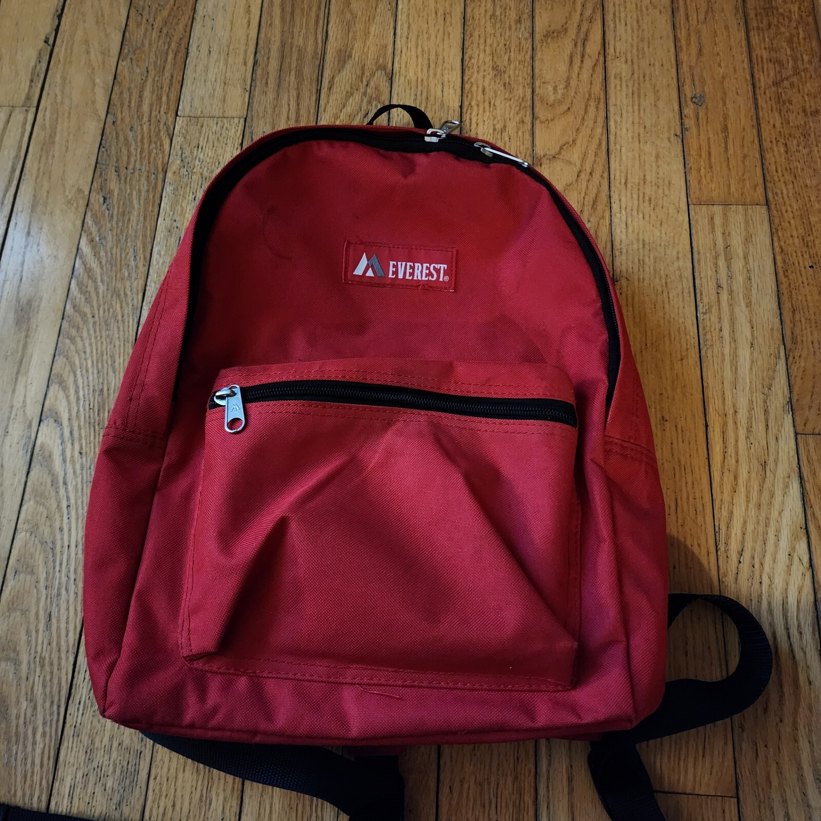 Everest Luggage Basic Backpack Red Medium School Book Bag