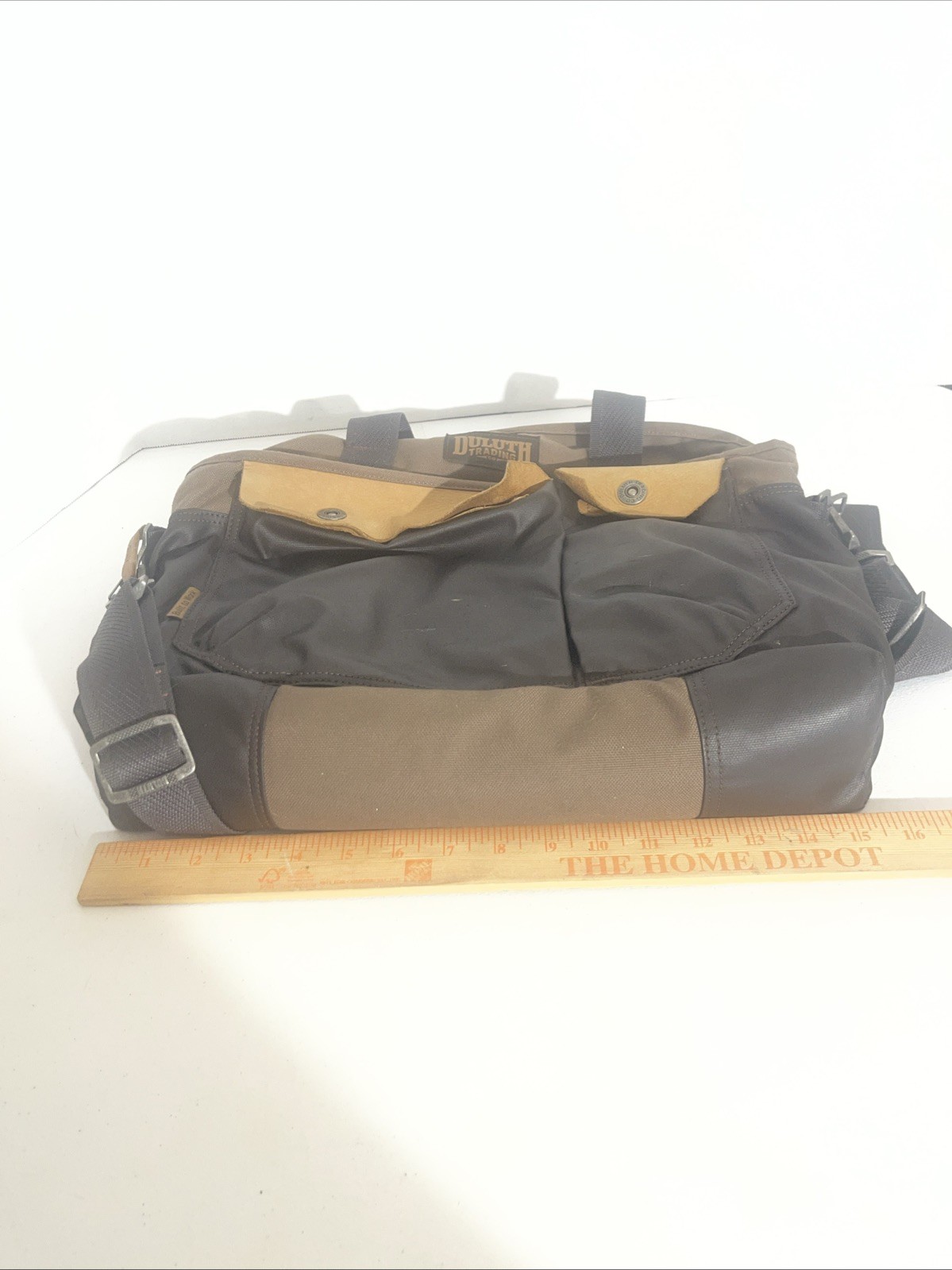 Duluth Trading Company Fire Hose Canvas Bona Fide Briefcase Messenger Bag