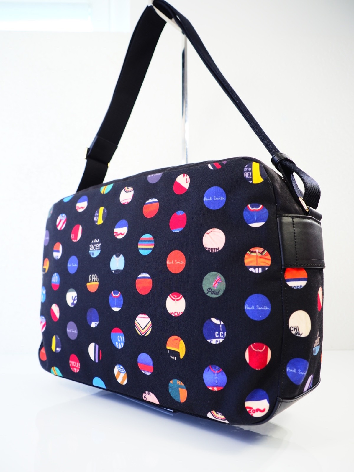 Paul Smith Bag Messenger Crossbody Laptop Colourful Bike Cycling Jersey Dots New