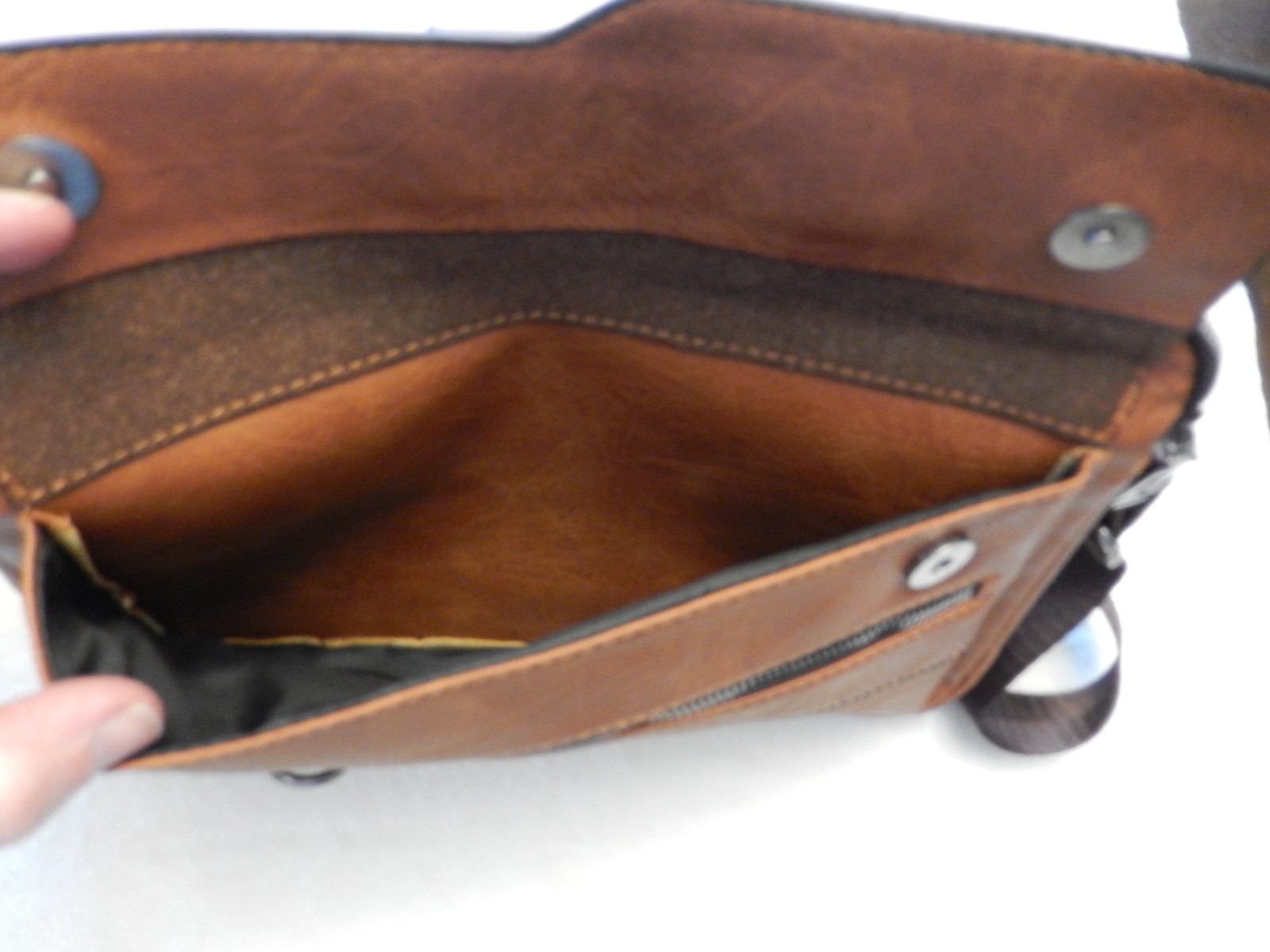 WEIXIER Unisex Shoulder Bag Retro Leather Business Handle And Shoulder Strap Bag