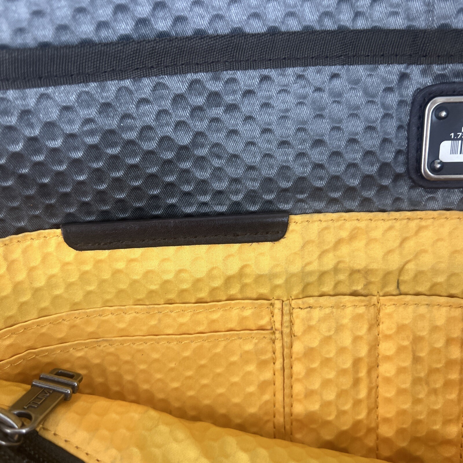 TUMI Alpha Bravo Anthracite Nylon Green Computer Briefcase Expandable Laptop Bag