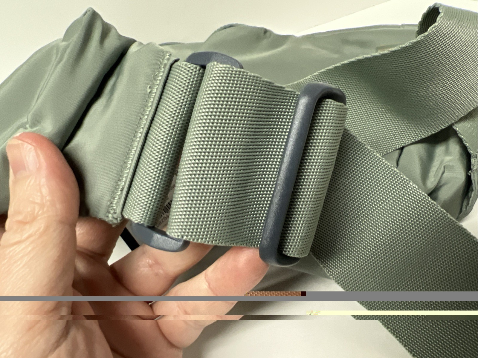 Adidas Essentials 2 Sling Crossbody Silver Green/ Gilver Zippered Pockets W/ Tag