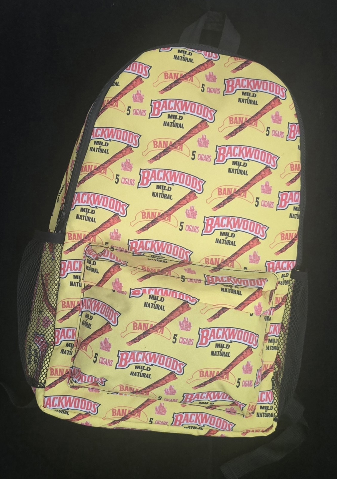 Backwoods Brand Backpack Shoulder Strap Dual Zipper Pocket Mild & Natural Design