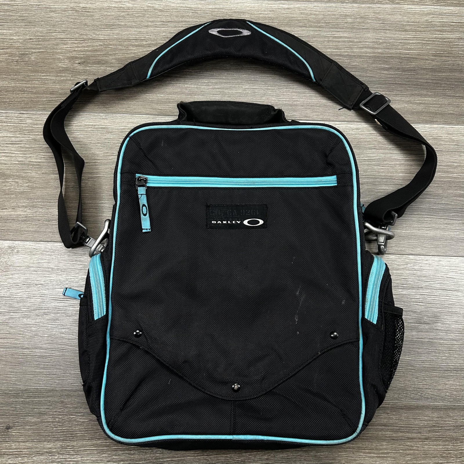 Oakley Software Laptop Backpack Bag Blue Trim Travel Shoulder Messenger Gorp Y2K
