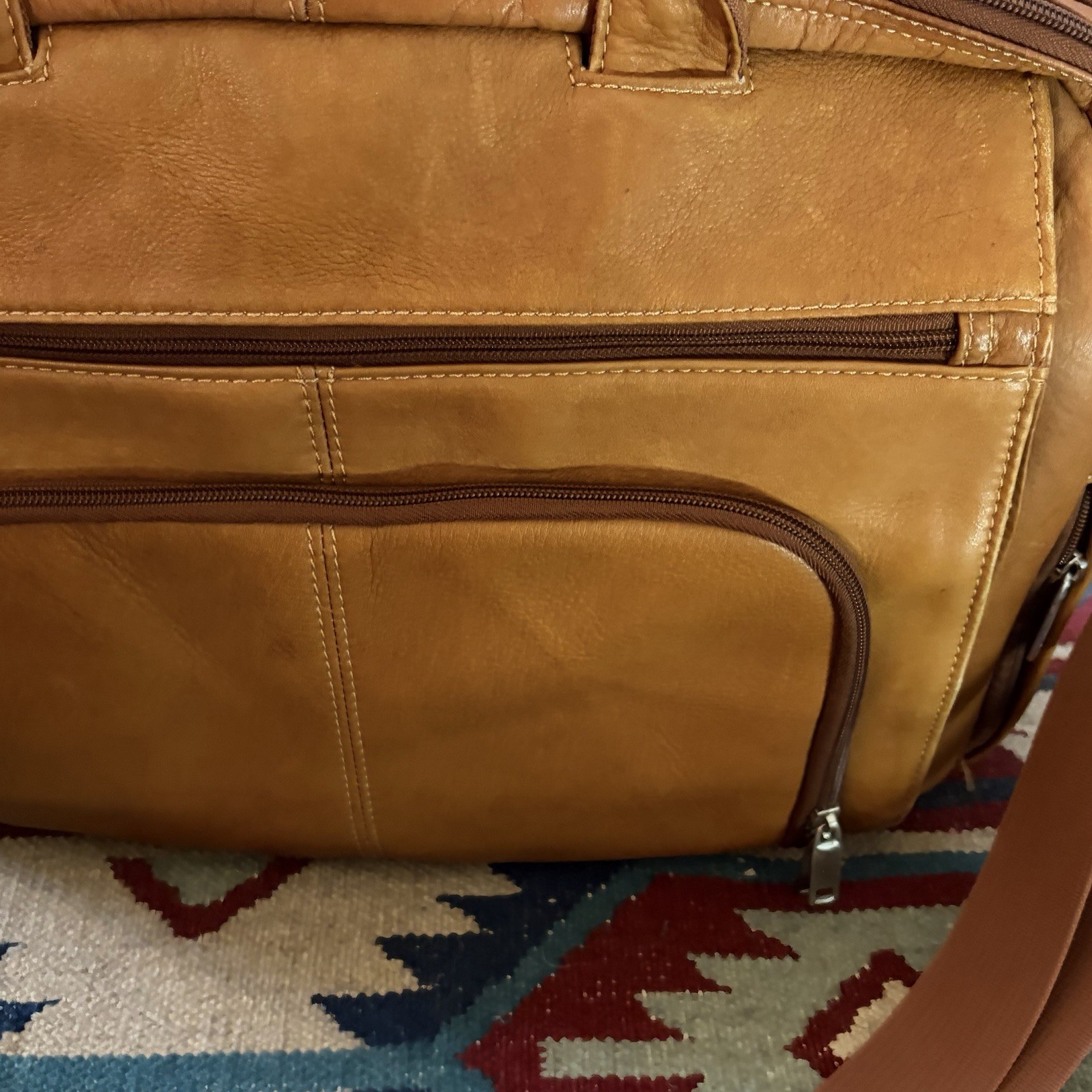 Wilson Leather Brown Soft Shell Briefcase 13x 17 Satchel Messenger Bag Tote