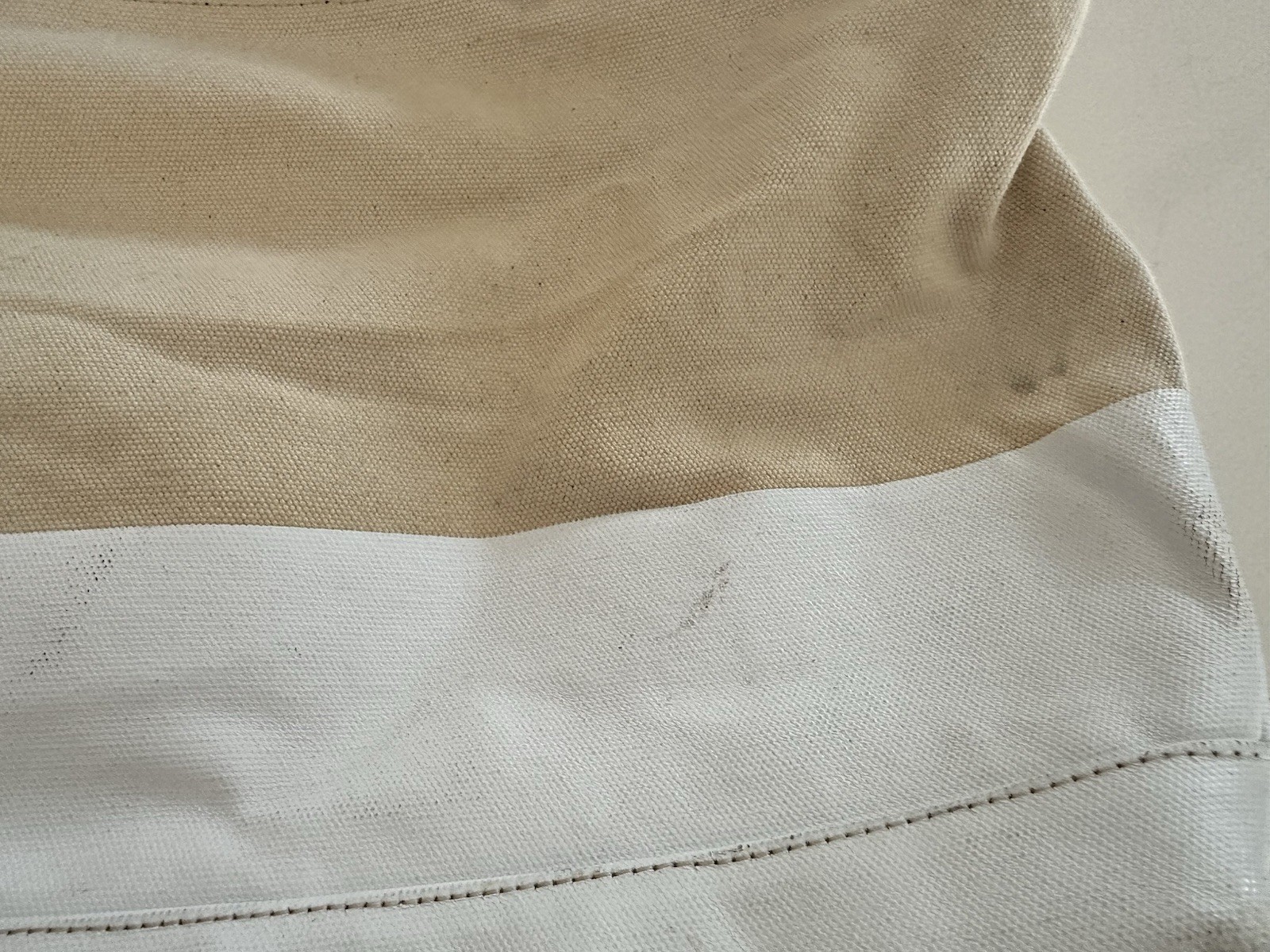Jack Spade Warren Street Shark Canvas Tote Bag Cream White New York With Strap