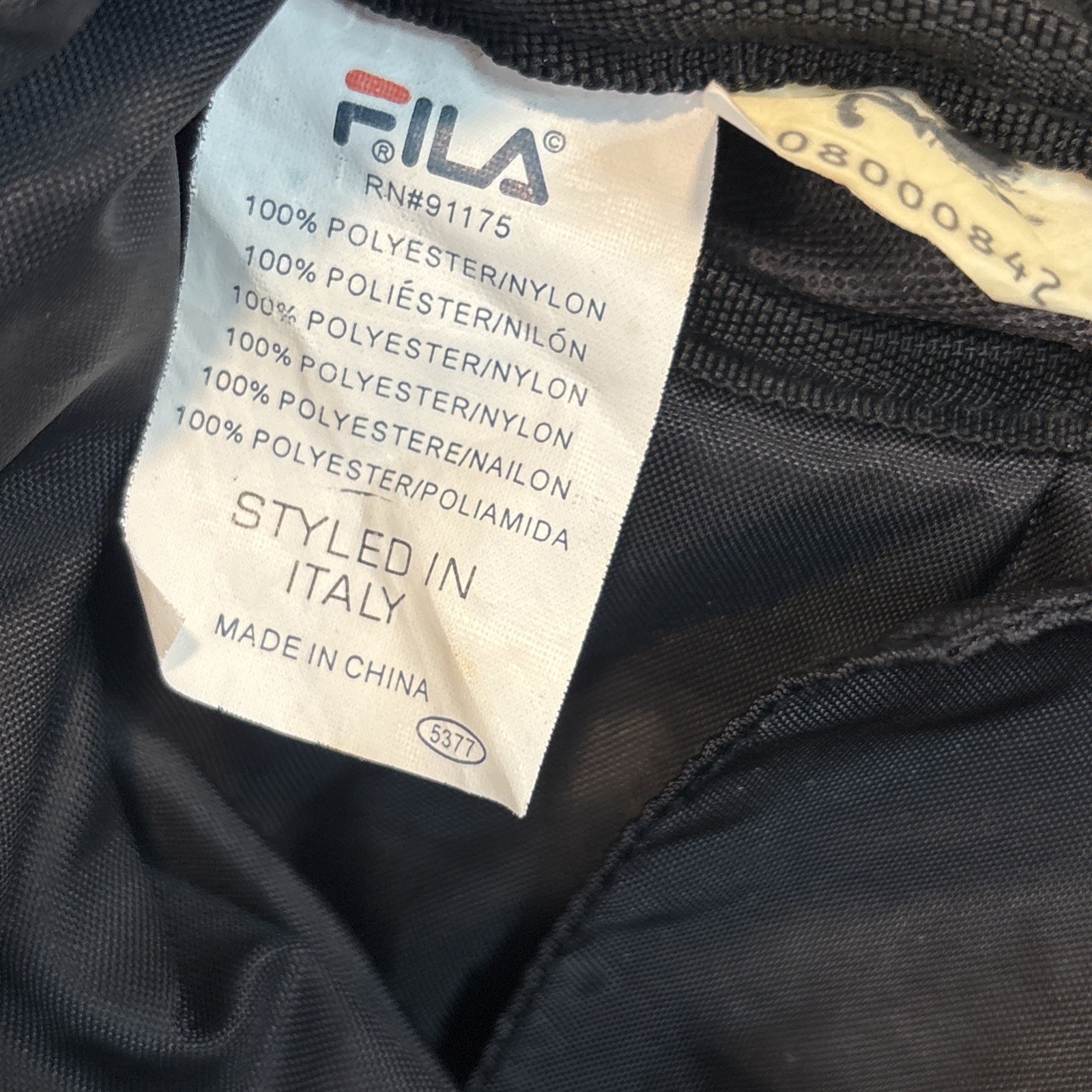 Ferrari Fila Book bag Neon Yellow Black Tie Strap Rare🔥🐎